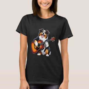 T-shirt Berger Australien Jouant de la Guitare Drôle Austr