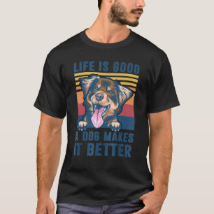 T-shirt Berger Australien Papa Maman Homme Femme Chien Dr