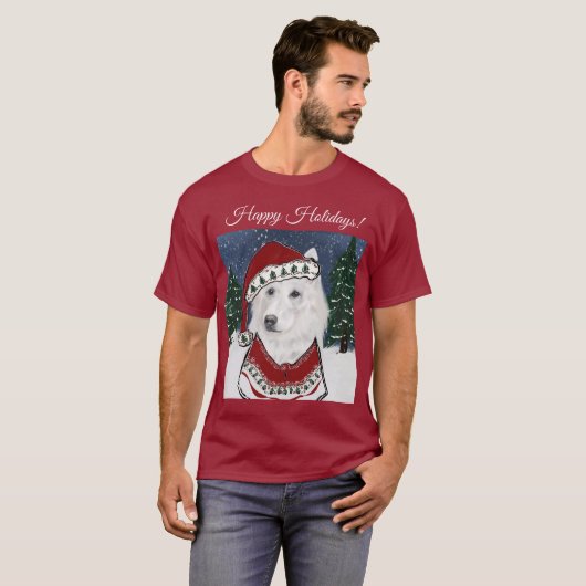 T-shirt Berger Blanc Suisse  (Devant entier)