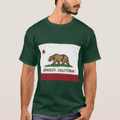 T-shirt Berkeley California Republic Flag (Devant)