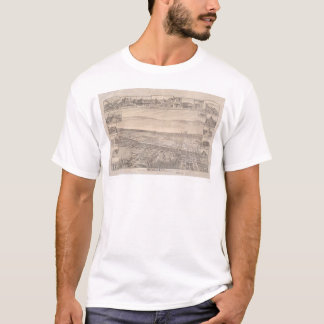 T-shirt Berkeley, carte panoramique 1891 (0099A) de CA -
