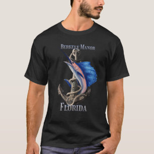 T-shirt Berkely Manor Floride Espadon Marlin Pêche Océaniq