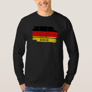 T-shirt Berlin Allemagne Drapeau Deutsche Flagge Deutschla