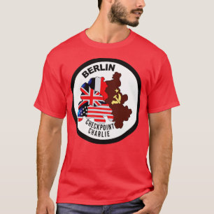 T-shirt Berlin Checkpoint Charlie Round Bright X
