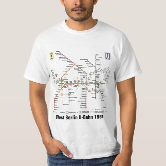 T-shirt Berlin-Ouest U-Bahn 1968 (Devant)
