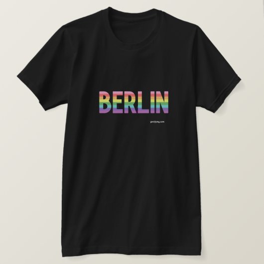 T-shirt Berlin Pride | Schwul / Gay Rainbow Flag (Design devant)