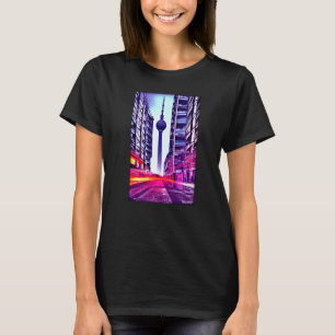 T-shirt Berlin TV Tower Berlin City Street Sight Landmark