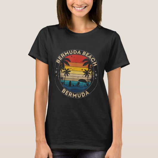 T-shirt Bermuda Beach Souvenir - Bermuda Reminder (Devant)