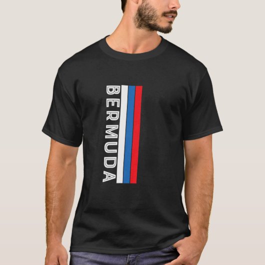 T-shirt Bermuda Flag Colors (Devant)