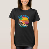 T-shirt Bermuda Retro 1980s Style Beach (Devant)