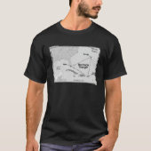 T-shirt Bermuda Triangle Location Ocean Bermuda Triangle (Devant)