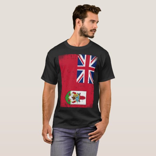 T-shirt Bermudan Flag Bermuda (Devant entier)