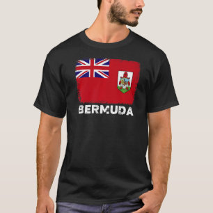 T-shirt Bermudes Drapeau Soutien Bermudes Personnes Bermud