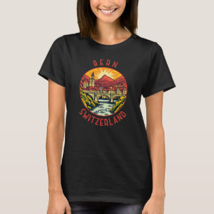 T-shirt Bern Suisse Retro Cercle en détresse