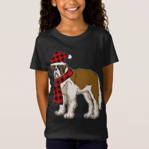 T-Shirt Bernard Buffalo Plaid St Bernard Amoureux des chie