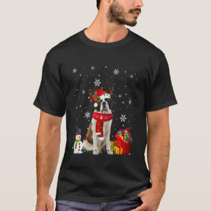T-shirt Bernard Christmas Tree éclaire Chien Chien Chien C