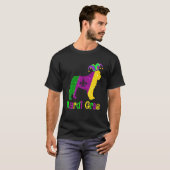 T-shirt Bernard Dog Lover Mardi Gras Carnival Jester (Devant entier)