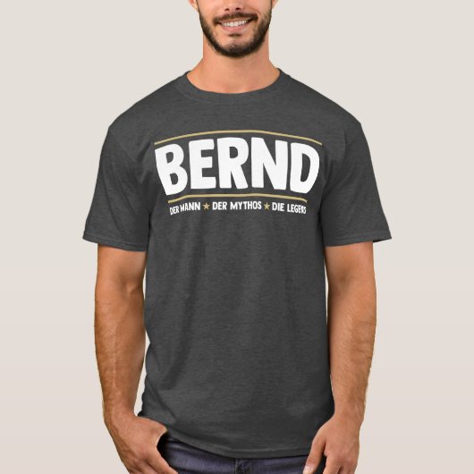 T-shirt Bernd vintage (Devant)
