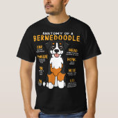 T-shirt Bernedoodle Anatomie Funny Chien Maman Papa Mignon (Devant)