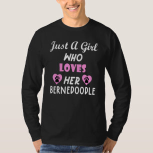 T-shirt Bernedoodle Chien Tilt Tête Chemise Mignonne Homme