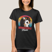 T-shirt Bernedoodle Mama Chien Maman Propriétaire Funny Fe (Devant)