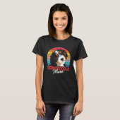 T-shirt Bernedoodle Mama Chien Maman Propriétaire Funny Fe (Devant entier)