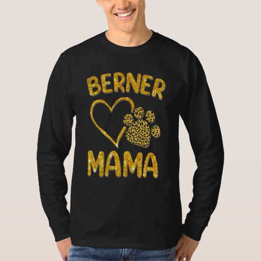 T-shirt Berner Mama Bernese Mountain Dog présente Maman Mo (Devant)