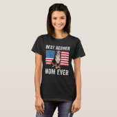 T-shirt Berner Mom American Flag Dog  Owner Bernese Mounta (Devant entier)