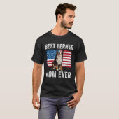 T-shirt Berner Mom American Flag Dog  Owner Bernese Mounta (Devant entier)