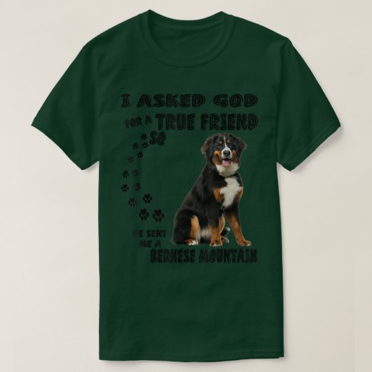T-shirt Berner Sennenhund Citation Maman Papa Print, Berne (Design devant)