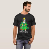 T-shirt Bernese Mountain Christmas Tree D-Og M-Om Papa (Devant entier)