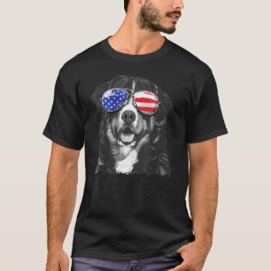 T-shirt Bernese Mountain Dog 4 juillet Merica Hommes Améri