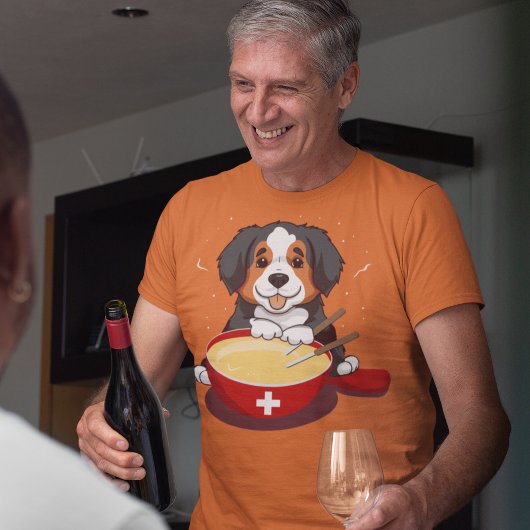 T-shirt Bernese Mountain Dog Mange Fondue