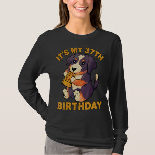 T-shirt Bernese Mountain Dog Mating Pizza C'est My 37th Bi