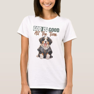T-shirt Bernese Mountain Dog Pasteur Dieu est bon
