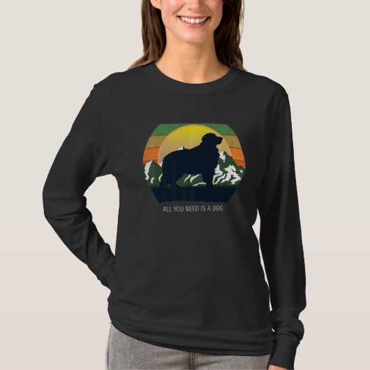 T-shirt Bernese Mountain Dog Retro 9 (Devant)