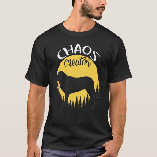 T-shirt Bernhardiner Chien Retro (Devant)