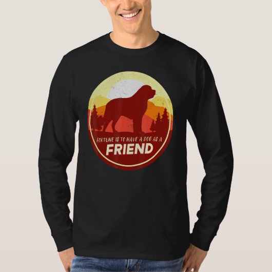 T-shirt Bernhardiner Chien Retro 12 (Devant)