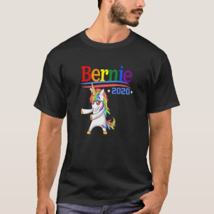 T-shirt Bernie 2020 Sanders Rainbow Lgbtq Unicorn Flossing