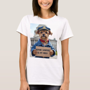 T-shirt Bernie Sanders Est Mon Héros