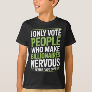 T-shirt Bernie Sanders Et Aoc 2028 Pour La Campagne Du Pré