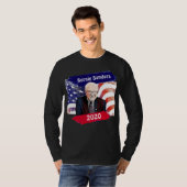 T-shirt Bernie Sanders pour l'élection présidentielle de 2 (Devant entier)