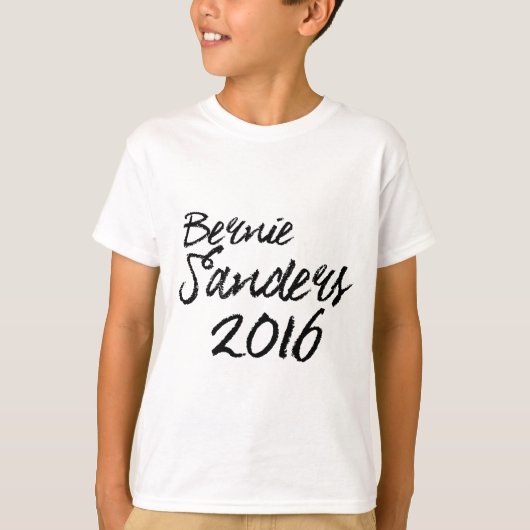 T-shirt Bernie Sanders Signature 2016 (Devant)