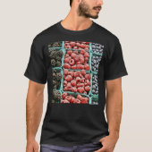 T-shirt Berry Berries Blackberry Raspberry Blueberry Baske (Devant)