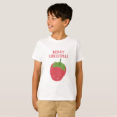 T-shirt Berry Christmas Raspberry Fruit Design (Devant entier)