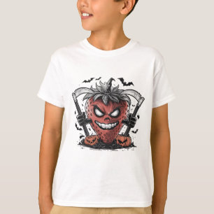 T-shirt Berry en colère fraise drôle pour les fans d'horre