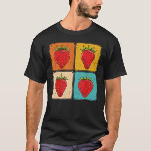 T-shirt Berry rouge Fruit d'été Berry Aliments Pop Fraise