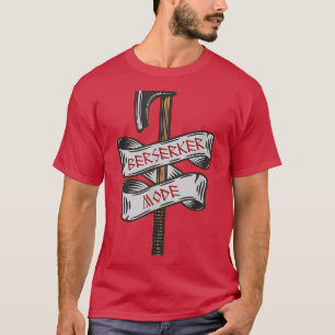 T-shirt Berserker Mode Viking Battle Ax Runic Tattoo Clas