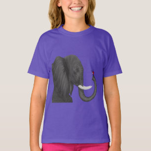 T-shirt Bertha L'Adorable Éléphant Et Mignonne Ladybug