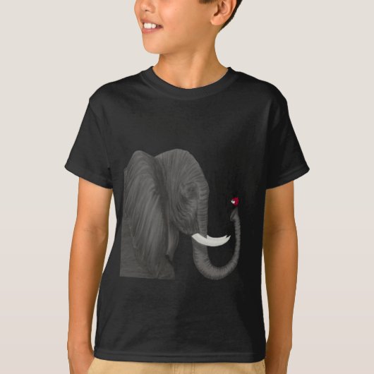 T-shirt Bertha L'Adorable Éléphant Et Mignonne Ladybug (Devant)